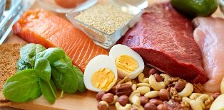 Lebensmittel mit einer Protein-Diät erlaubt