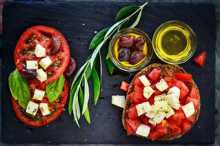 Gerichte der mediterranen Diät