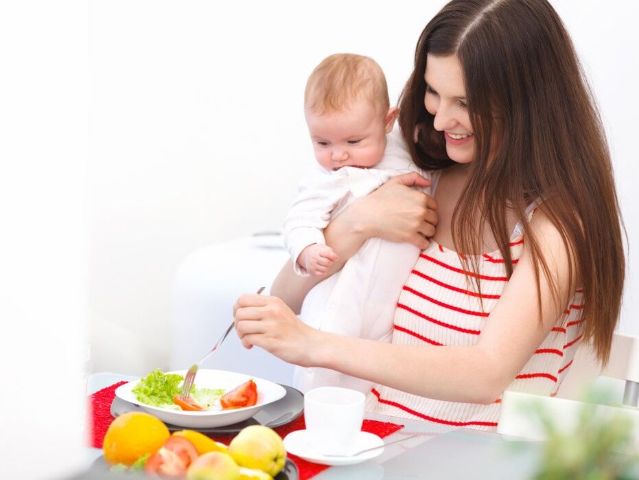 hypoallergene Ernährung für eine stillende Mutter und ein Baby